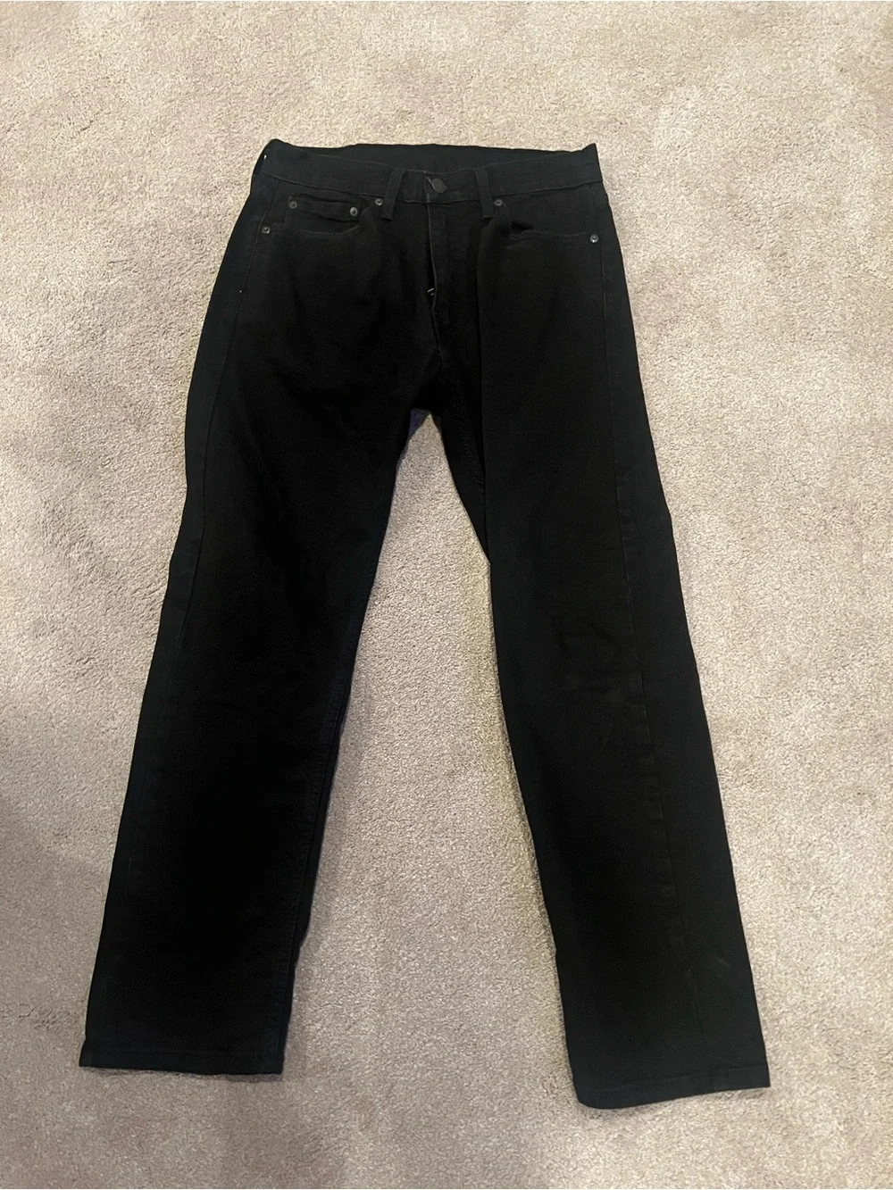 Levi's Men's Black Straight-Leg Jeans